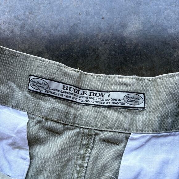 Vintage Unique Polo Style Bugle Boy‎ Snap Button Shorts - Picture 5 of 6